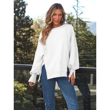 Trendy Queen Oversized Crewneck Sweatshirt for Women