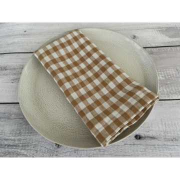 Elegant Stonewashed French Linen Napkins Set of 4