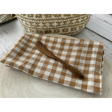 Elegant Stonewashed French Linen Napkins Set of 4
