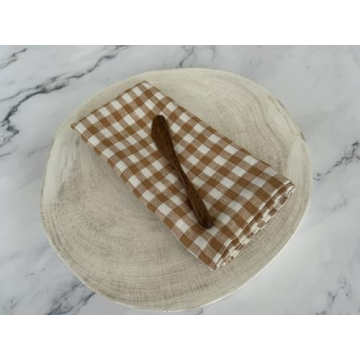 Elegant Stonewashed French Linen Napkins Set of 4