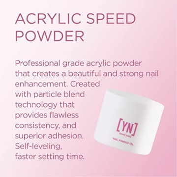 Young Nails Acrylic Speed Powder Clear 660g for Nail Art
