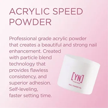 Young Nails Acrylic Speed Powder Clear 660g for Nail Art
