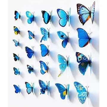 3D Butterfly Wall Decals - Beautiful Home Decor