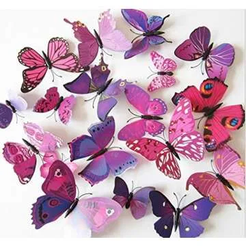 3D Butterfly Wall Decals - Beautiful Home Decor