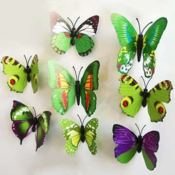 3D Butterfly Wall Decals - Beautiful Home Decor