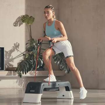 Reebok Deck Multipurpose Adjustable Bench Aerobic Strength Training Incline and Decline, White