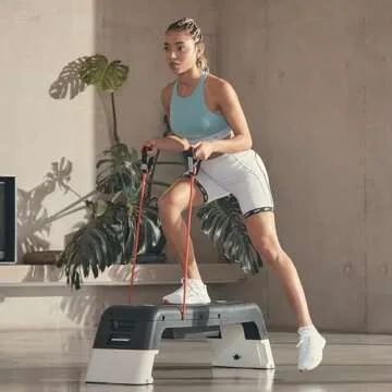 Reebok Deck Multipurpose Adjustable Bench Aerobic Strength Training Incline and Decline, White