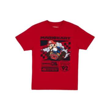 Nintendo Boys T-Shirt 3-Pack Bundle (Mario Kart, Size 8)