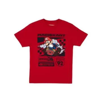 Nintendo Boys T-Shirt 3-Pack Bundle (Mario Kart, Size 8)
