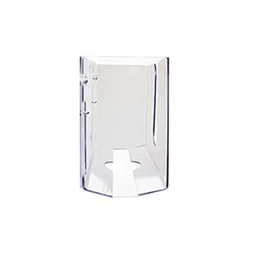 TrippNT 51937 Small Dual Dispensing Paper Towel Holder with 150 9.2 x 9.4 inch Multi-Fold Paper Towel Capacity and Peelable Protective Film,Clear