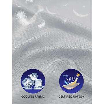 BALEAF Women's SPF UPF 50+ UV Protection Zip Up Sun Shirt Long Sleeve Hoodie Jackets Cooling Outdoor Hiking Fishing Grey S