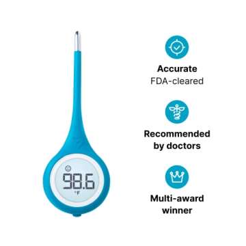 Kinsa Smart,Fever, Digital Medical Baby, Kid and Adult Termometro - Accurate, Fast, FDA Cleared Ther...