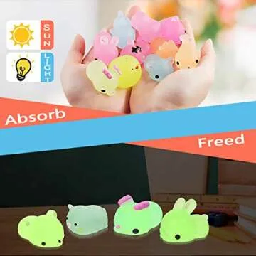 POKONBOY 23 Pack Glow in the Dark Squishies for Kids