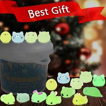 POKONBOY 23 Pack Glow in the Dark Squishies for Kids