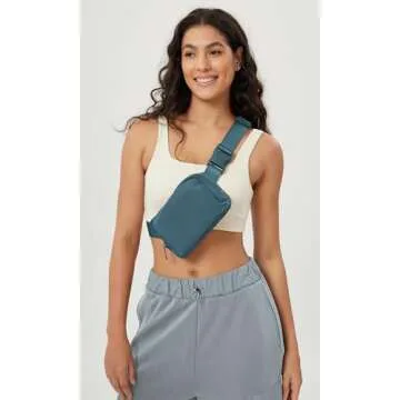 ODODOS Mini Belt Bag Unisex Fanny Pack for Travel and Gym