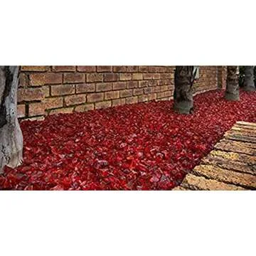 Margo 10 lb. 1/4" Red Fire Glass for Fire Pit