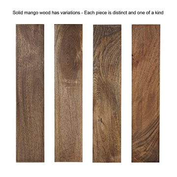 Yahna Round Wood Wall Mirror with Unique Design