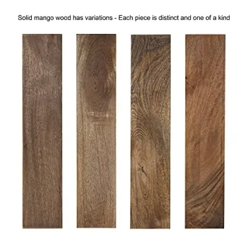 Yahna Round Wood Wall Mirror with Unique Design