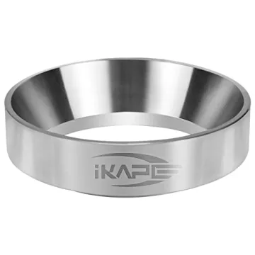 IKAPE 51mm Stainless Steel Espresso Dosing Funnel for Perfect Shots
