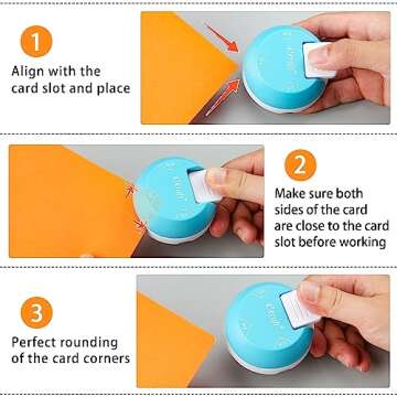 Ecraft Paper Corner Rounder Punch : 3 in 1 (R4mm, R7mm, R10mm) - Corner Cutter for Paper Crafts, Laminate, Photo, DIY, Card Making and Scrapbooking