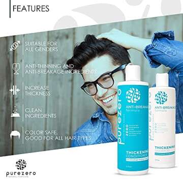Purezero Anti-Breakage Shampoo & Conditioner Set