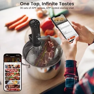BLITZHOME Sous Vide Machine with WiFi App, Recipes & Accessories