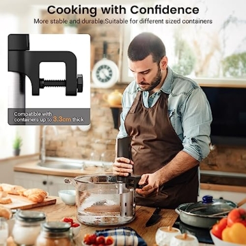 BLITZHOME Sous Vide Machine with WiFi App, Recipes & Accessories