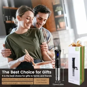 BLITZHOME Sous Vide Machine with WiFi App, Recipes & Accessories