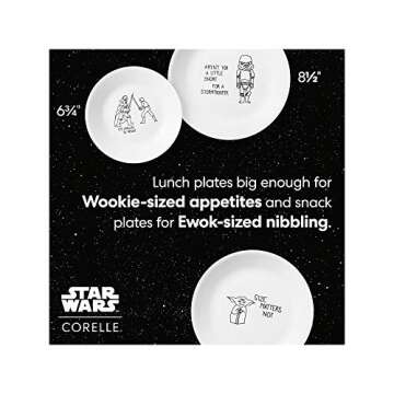 Corelle 8-Piece Star Wars Appetizer Plates Set