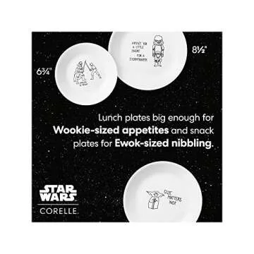 Corelle 8-Piece Star Wars Appetizer Plates Set