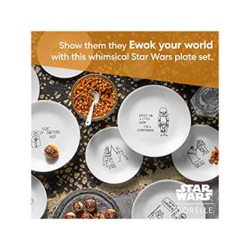 Corelle 8-Piece Star Wars Appetizer Plates Set