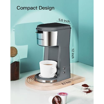 Famiworths Easy to Operate Single Cup Coffee Maker