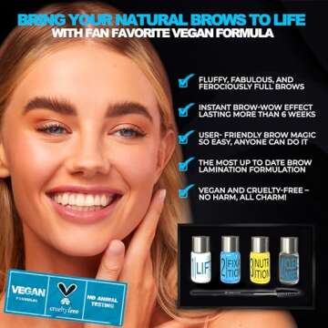 Elevate the Beauty Eyebrow Lamination Kit | At Home DIY Brow Lamination Kit For Instant Lift | Profe...