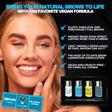 Elevate the Beauty Eyebrow Lamination Kit | At Home DIY Brow Lamination Kit For Instant Lift | Profe...