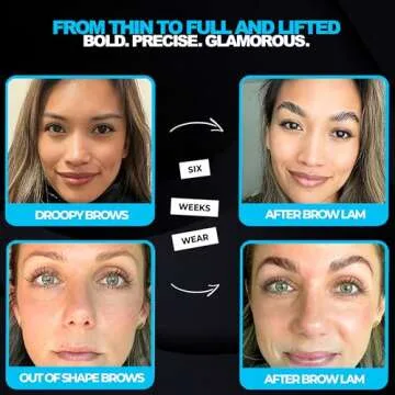 Elevate the Beauty Eyebrow Lamination Kit | At Home DIY Brow Lamination Kit For Instant Lift | Professional Eye Brow Supplies for Fuller Eyebrows | Home and Salon Use | Laminado de Cejas