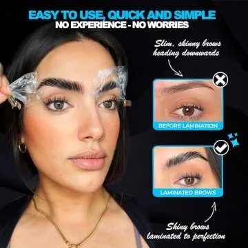 Elevate the Beauty Eyebrow Lamination Kit | At Home DIY Brow Lamination Kit For Instant Lift | Professional Eye Brow Supplies for Fuller Eyebrows | Home and Salon Use | Laminado de Cejas