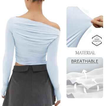 Off Shoulder Asymmetrical Top for Stylish Women