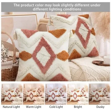 Merrycolor Boho Throw Pillow Covers for Stylish Décor
