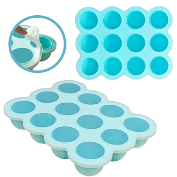 HIWOOD Silicone Baby Food Freezer Tray | 12 x 1.5OZ
