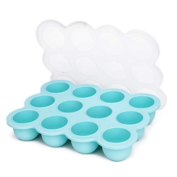 HIWOOD Silicone Baby Food Freezer Tray | 12 x 1.5OZ