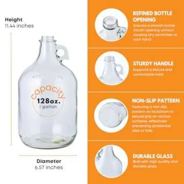 Eco-Friendly 1 Gallon Glass Jug for All Your Needs