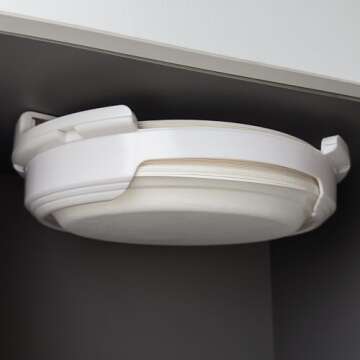 Efficient Paper Plate Dispenser for Under Cabinet Use