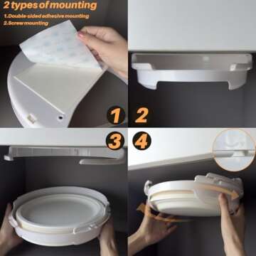 Efficient Paper Plate Dispenser for Under Cabinet Use