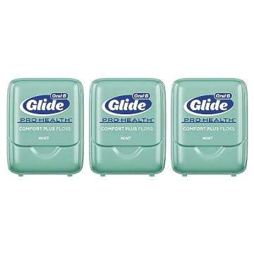 Oral-B Comfort Plus Glide Dental Floss Pack, Mint, 3 Count