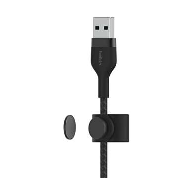 Belkin BoostCharge Pro Flex Braided USB A to Lightning Cable 10ft/3M - MFi Certified 20W Power Delivery iPhone Charger Cord - Apple Charger USB A Cable - Fast Charging for iPhone 14, iPhone 13 - Black