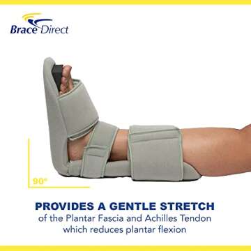 Brace Direct Padded Night Splint for Plantar Fasciitis Support