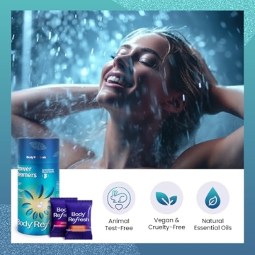 Shower Steamers for Men - Luxurious Infused Aromas, 8 Pack