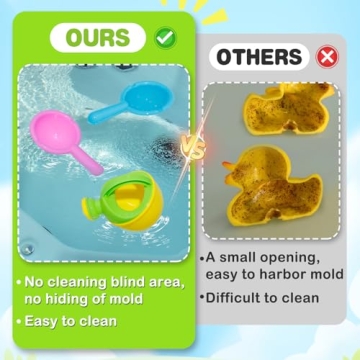 Bath Toys for Toddlers 1-3 - Safe & Fun Water Play