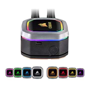 Corsair H100i RGB PLATINUM AIO Liquid CPU Cooler,240mm,Dual ML120 PRO RGB PWM Fans,Intel 115x/2066,AMD AM4/TR4