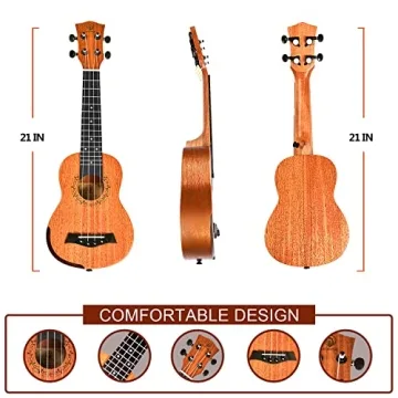 MORSE Soprano Ukulele Beginner Kit with Gig Bag & Accessories